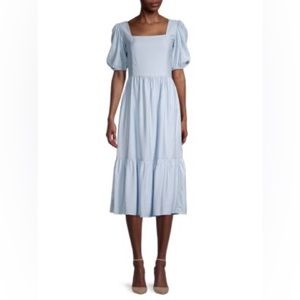 Leo & Viola Puffed Sleeve Dress